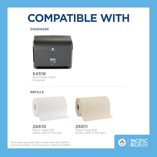 Automatic Touchless Paper Towel Dispenser for Small Spaces, Black