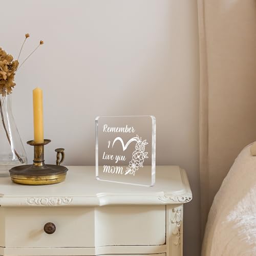 Best Mom Ever Acrylic Plaque Gift from Daughter - Mother’s Day, Christmas & Birthday Keepsake