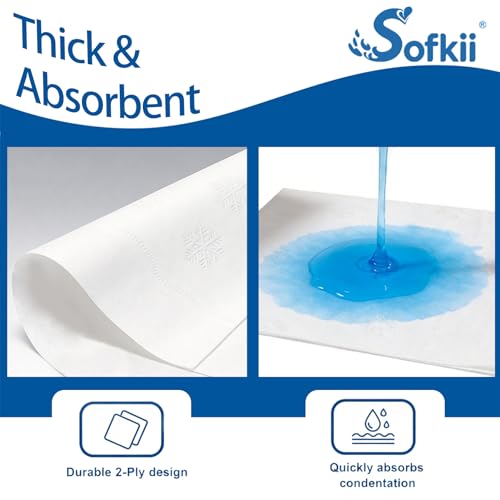 600 Pack White Dinner Napkins - 16.5 x 14 Inch 2-Ply Disposable Table Napkins for Events