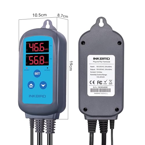 Inkbird Humidity Controller IHC200 for Mushroom, Greenhouse & Grow Tent