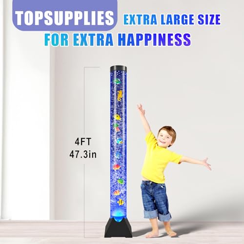 4ft Sensory LED Water Bubble Tube Lamp with 16 Color Modes for Autism & ADHD