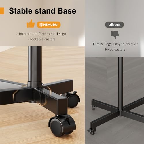 Hemudu Mobile TV Stand for 23-60 Inch LCD LED Flat/Curved Screen TVs,