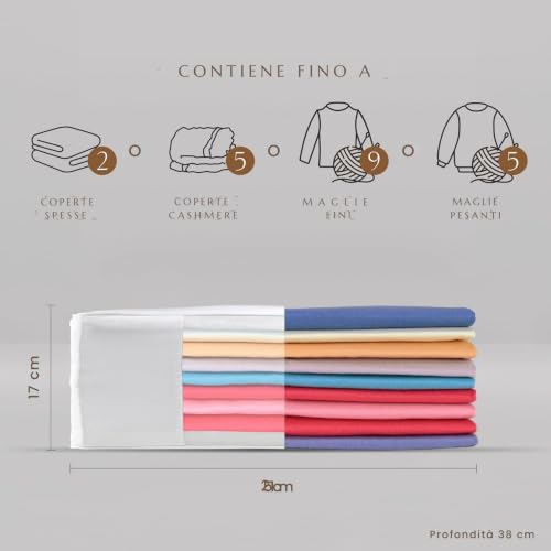 Hayden Hill Luxury Organic Cotton Sweater and Blanket Storage Bag 20