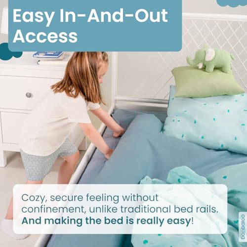 Toddler Bed Bumper Guard - Classic 53" Foam Bed Rail for Twin, Full, Queen & King Beds