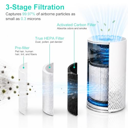 White 2-Pack KILO Air Purifier Filter for Afloia KILO, KILOPLUS, MIRO Models