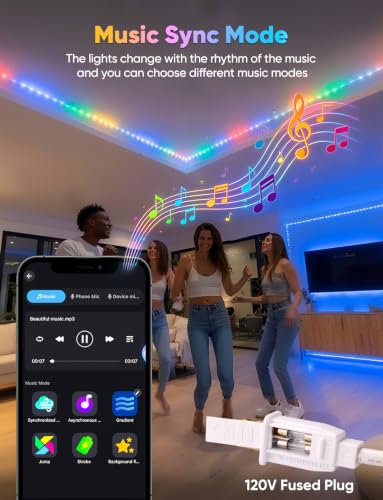 HeliosRibbon 33ft RGB+IC+CCT LED Strip Lights Warm & Cool White with Remote