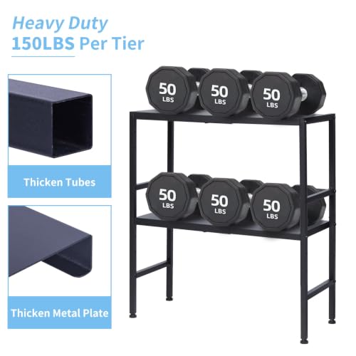 2-Tier Adjustable Metal Storage Shelves - Heavy Duty Utility Rack 11.8"D x 28.3"W x 30.9"H