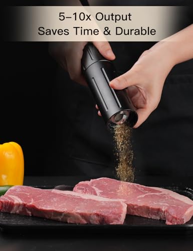 Professional Manual Pepper Grinder - Adjustable Coarseness, Heavy Duty Aluminum Mill