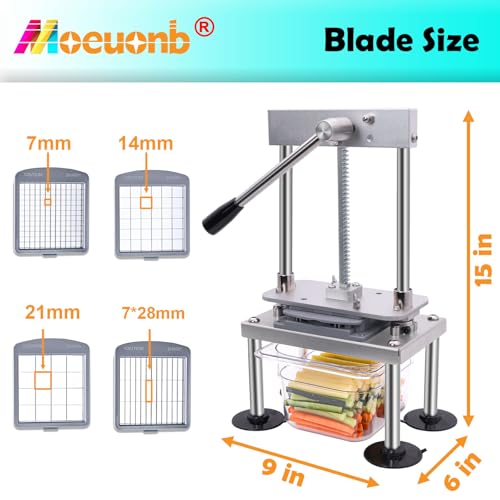 French Fry Cutter for Potatoes & Vegetables - Labor-Saving Food Chopper