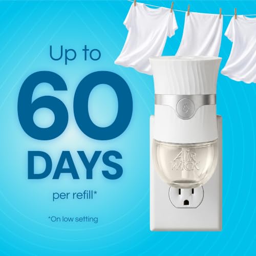 Air Wick Plug-In Refills with Essential Oils - Fresh Linen, 10 Pack (Includes 10 Count Pack of 10)