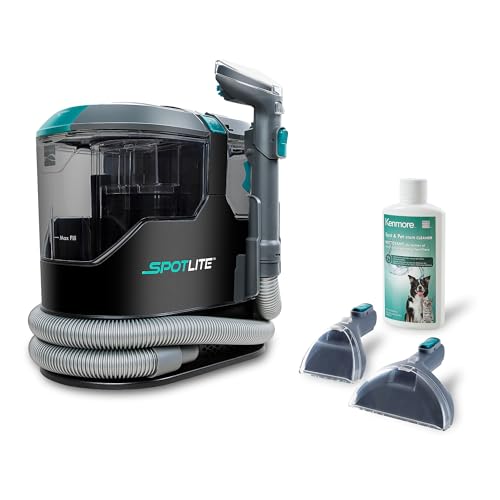 Kenmore Black Portable Carpet & Upholstery Spot Cleaner with 17Kpa Suction