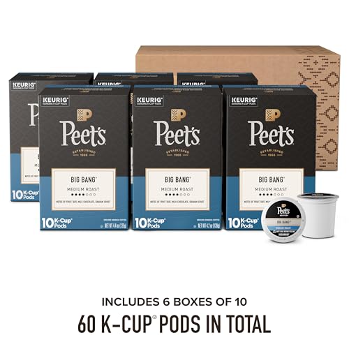 Peet's Coffee Big Bang Medium Roast Coffee Pods - 60 K-Cups, Pack of 1