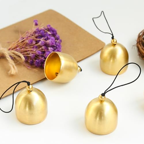 4pcs Decorative Jingle Bells for Christmas Wind Chimes, Fengshui Home Decor & Garden Ornaments