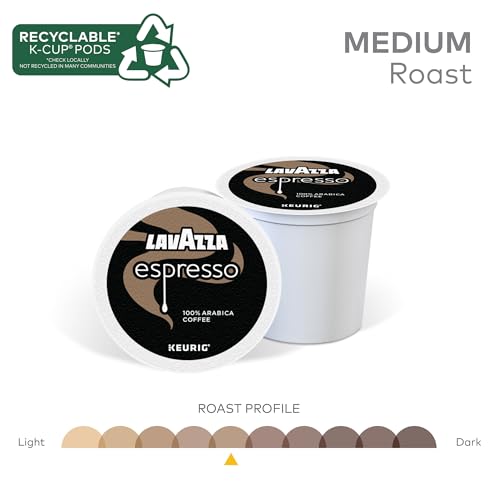 Lavazza Espresso Keurig K-Cup Pods Medium Roast 88-Count Box