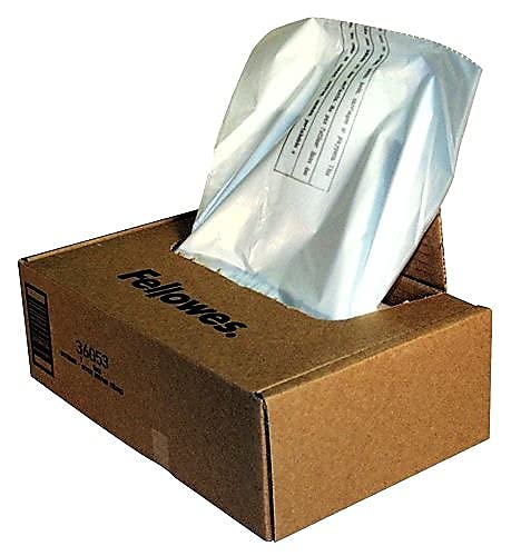 Fellowes Powershred Waste Bags for 90S, 99Ci, 99Ms, AutoMax 200C & 130C - 100 Count (Pack of 1 Bags)