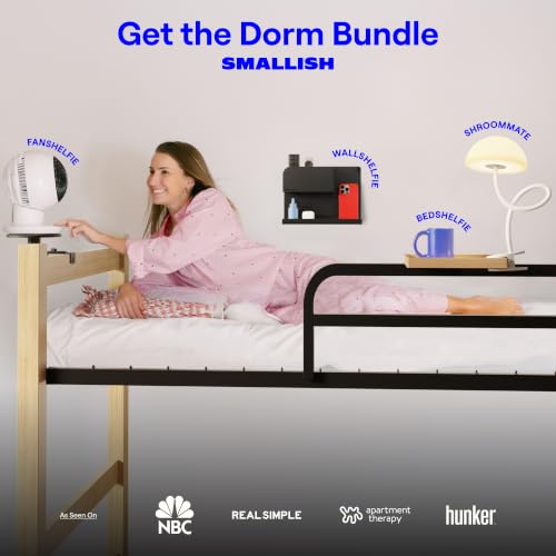 Smallish Shroommate Dorm Room Clip-On Bed Light - White
