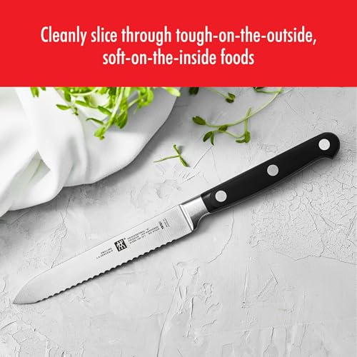 Black Stainless Steel 5-Inch Razor-Sharp German Utility Knife - Zwilling Professional S