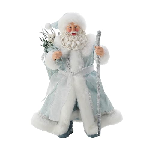 Department 56 Santa Frost Figurine - 10.5 Inch Christmas Collectible, Handcrafted Holiday Decor