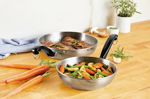 Farberware Classic Series Stainless Steel Skillet Set - 8.25 & 10 Inch Frying Pans