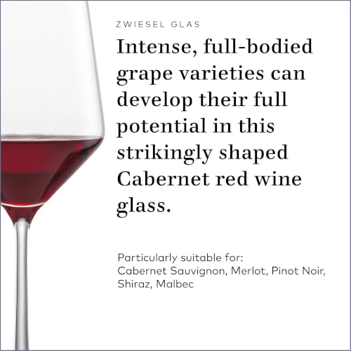 Zwiesel Glas Pure Cabernet Red Wine Glass Set of 4 - 19oz Dishwasher Safe Crystal