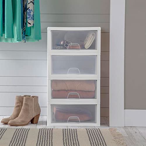Sterilite 16 Quart Stacking Drawer Storage Organizer - 6 Pack