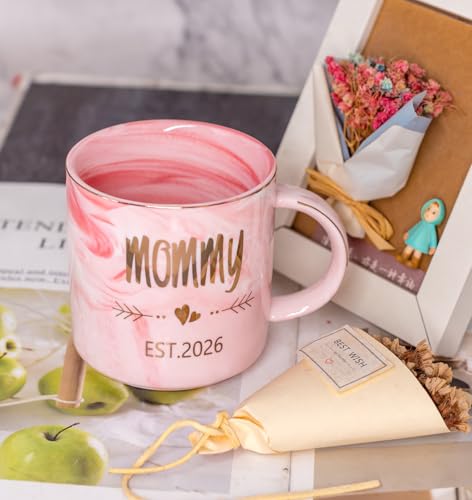 Mommy 2026 Gift Mug for New Moms - Unique Baby Shower & Mother’s Day Coffee Cup