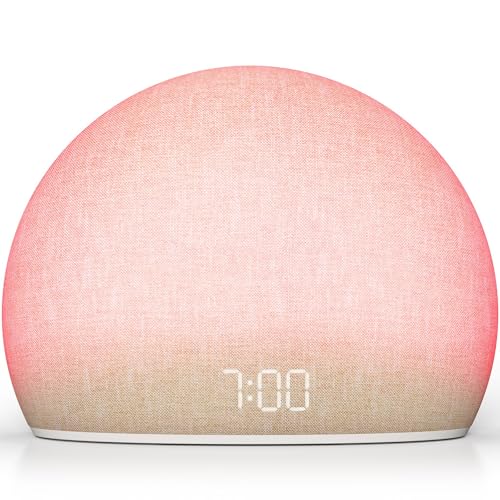Sunrise Alarm Clock with Bluetooth Speaker & FM Radio – Gentle Wake & Night Light