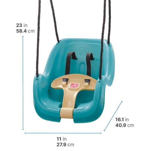 Step2 Infant & Toddler Outdoor Swing Seat - Weather-Resistant Backyard Baby Swing, Secure Harness, Fits Most Playsets