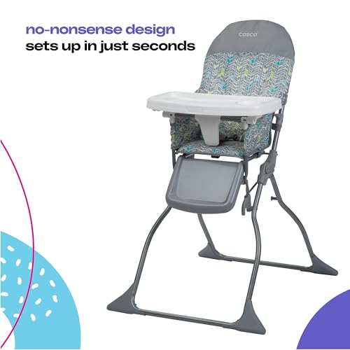 Cosco Kids Simple Fold Highchair for Baby, Foldable High Chair,