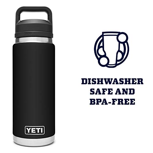 YETI Rambler 26 oz Vacuum Insulated Bottle - Black with Chug Cap