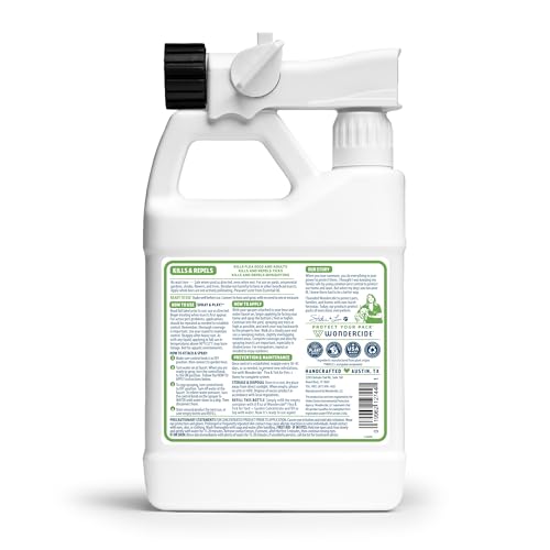Natural Flea and Tick Yard Spray with Essential Oils - 32 oz