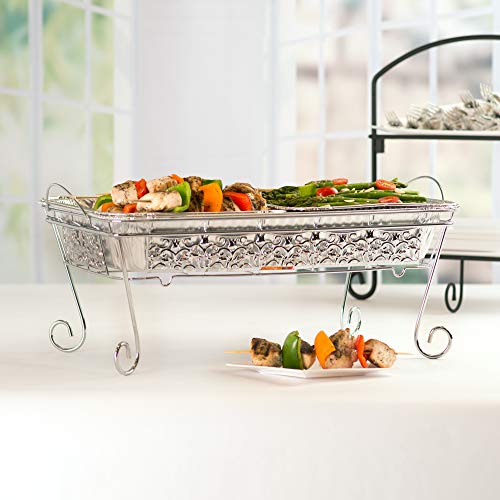 Disposable Aluminum Roasting & Baking Pans 21x13 Inch - 10 Pack Heavy Duty Foil Trays