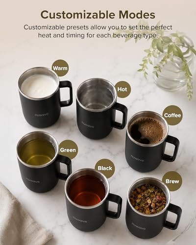 Rechargeable Heated Coffee Mug 16oz with Temperature Control & LED Display