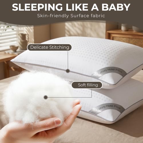 HIMOON Bed Pillows for Sleeping Set of 4,Standard Size Cooling 4