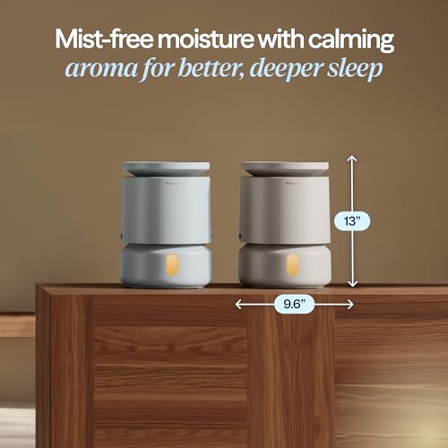 BLUEAIR 3.8L Top-Fill Humidifier for Bedroom - Small 1 Gal Beige DreamWell H38i