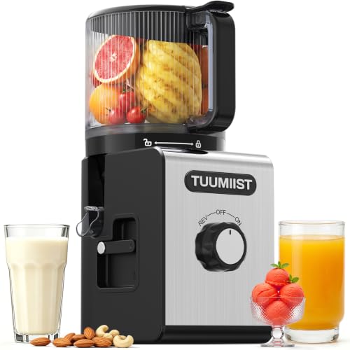 TUUMIIST 3-in-1 Juicer Machine Jet Black - Makes Juice, Sorbet & Nut Milk