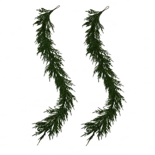 6FT Norfolk Pine Garland for Christmas Decorations Indoor Outdoor