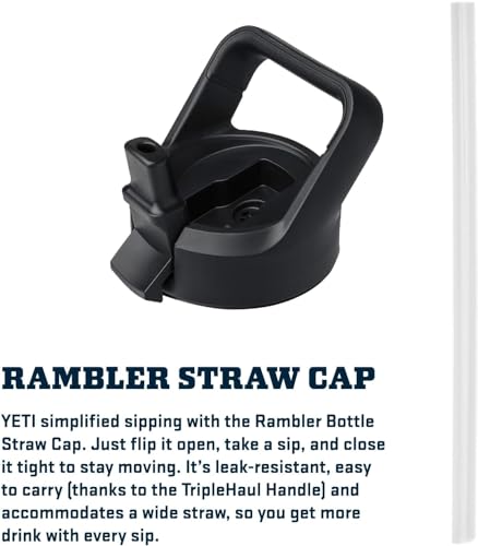 YETI Rambler 26 oz Bottle Venom - Vacuum Insulated Stainless Steel with Color Match Straw Cap