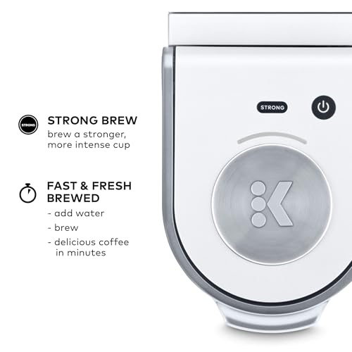 Keurig K-Mini Plus Coffee Maker - White, Single Serve K-Cup Brewer, Renewed