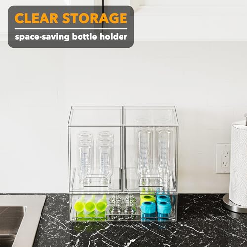 SpaceAid Bottle Storage Organizer Baby - Acrylic Bottles Station