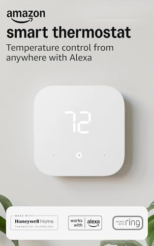 Smart Thermostat for Alexa & Voice Control - 1 Pack, C-Wire Required