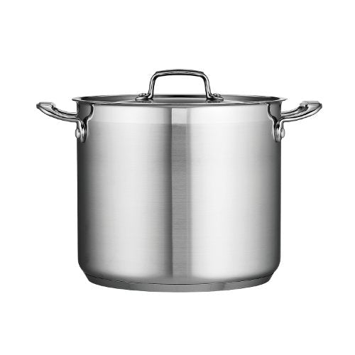 12 Quart Stainless Steel Stock Pot with Lid - Heavy Duty Cooking Pot