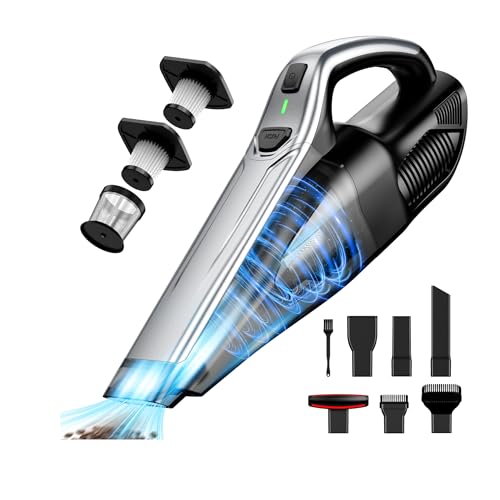 Finevio 1FH 6-in-1 Cordless Handheld Vacuum Cleaner - Portable Mini Car & Home Dust Remover