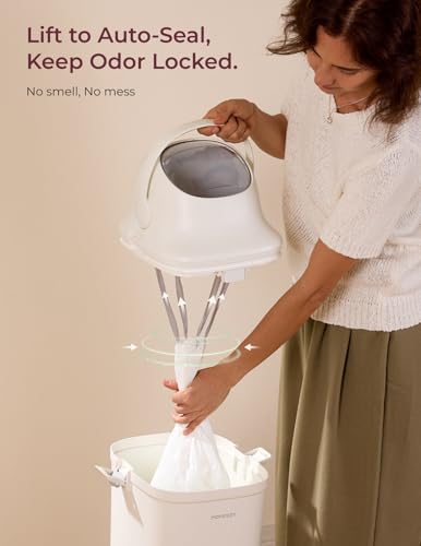 Momcozy Triple-Seal Diaper Pail with Odor Locking & Ergonomic Height