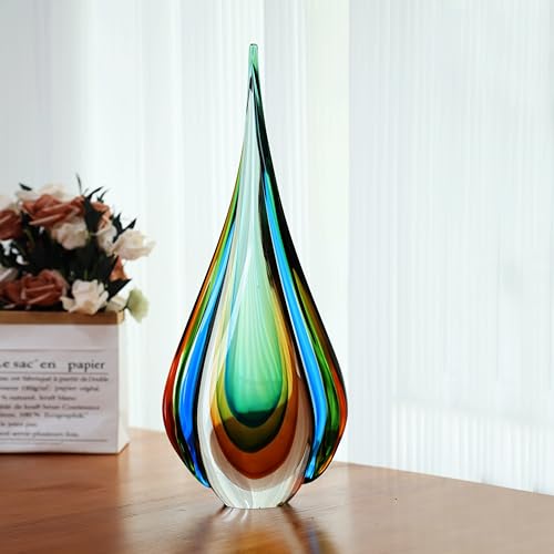 Extra Large Handmade Murano Glass Sculpture for Home Decor - 18.11in