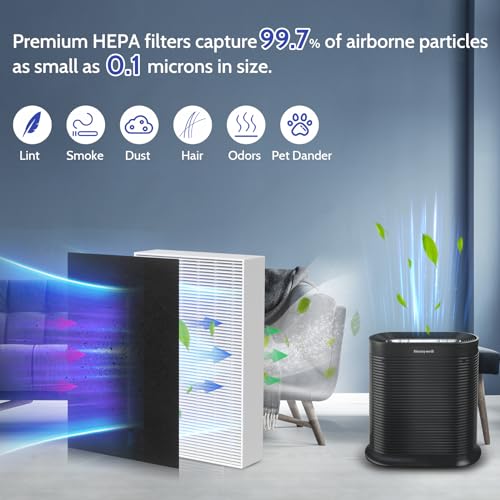 XBGG 6 Pack HEPA & Pre-Filter Replacement for Honeywell HPA300 Air Purifier – Fits HPA300, HPA200, HPA5300, 8 Pre-Filters Included