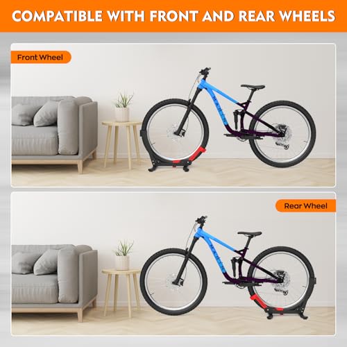 ALIXUEQIN Bike Stand Floor - Portable Bicycle Storage for Garage - Red