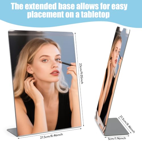16 Pack Shatterproof Acrylic Mirror - Freestanding Table Mirrors Bulk Variation 16