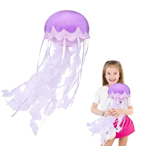 Jellyfish Plush, Jellyfish Stuffed Animal Toy, Simulation Cute Purple Jelly Fish Plush Pillow Room Decor Toy, Unique Plush Gifts for Kids Cute