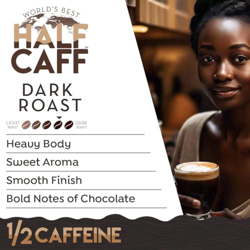 Half Caff Dark Roast Coffee Pods 100ct - Keurig Compatible, Organic Arabica, Solar Roasted - Variation of THIS listing